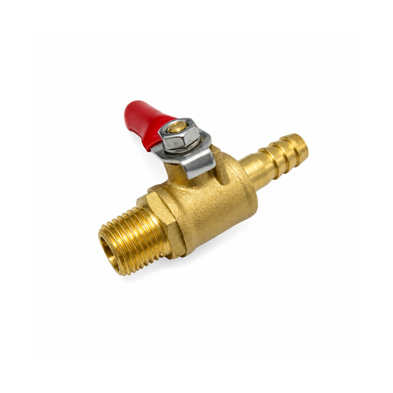 Universal 1/4” fuel petcock, aluminum, ON/OFF