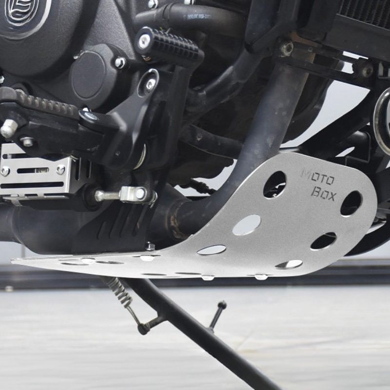 Stainless steel engine skid plate for 450 CL-C