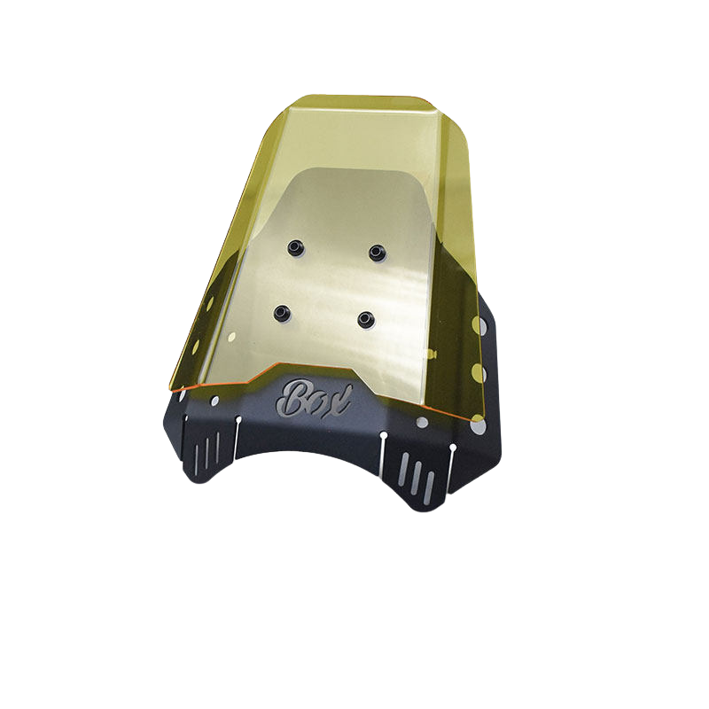 Aluminum flyscreen with plexiglass windshield for Honda CL500