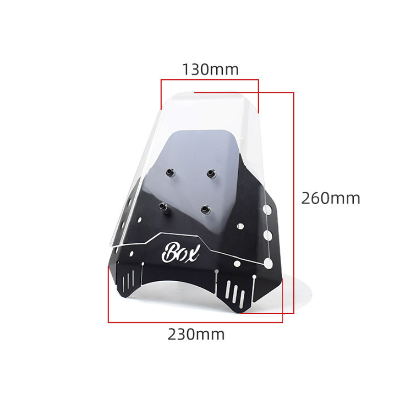 Aluminum flyscreen with plexiglass windshield for Honda CL500