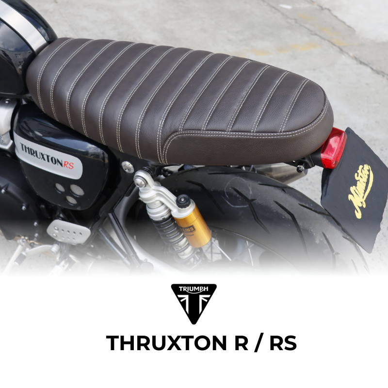 Vintage two-up seat for Thruxton 1200 R/RS
