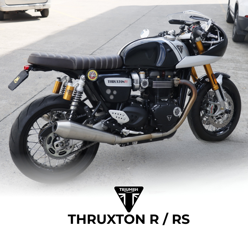 Vintage two-up seat for Thruxton 1200 R/RS