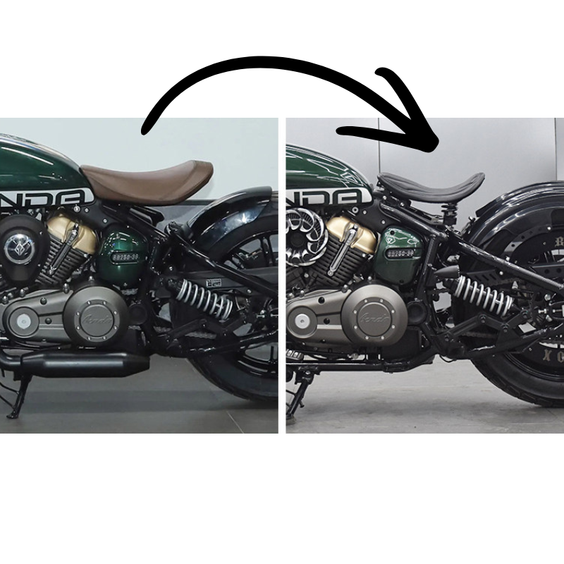 Solo spring bobber seat for Napoleon 125/250