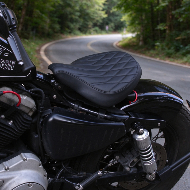 Rider Seat + 3‑in‑1 Passenger Kit — Harley-Davidson Sportster
