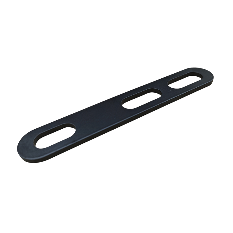 Long black M8 exhaust bracket