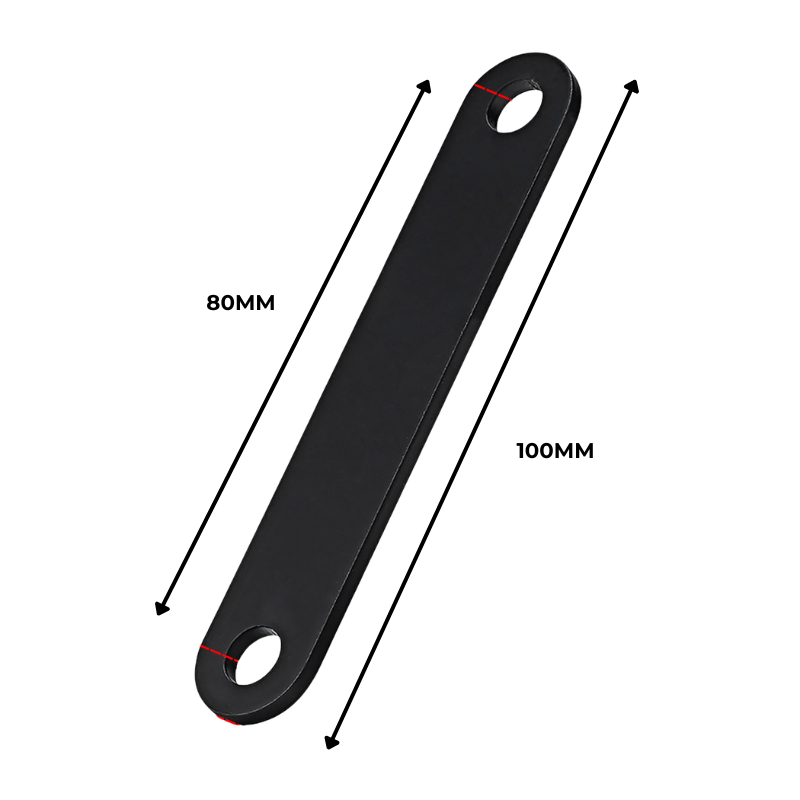 Long black M8 exhaust bracket