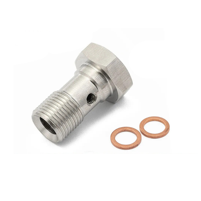 Stainless steel banjo bolt M10/M12 &amp; 7/16-20