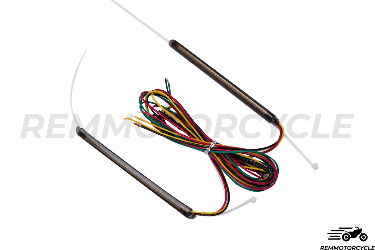 Pair of LED Turn Signal Lights with Rear Light for Shock Absorbers