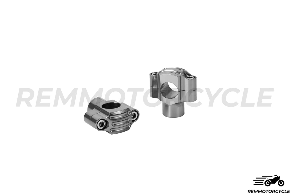 Risers 7/8" or 1" Chrome, Black, Titanium, or Brass