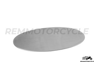 Placa lateral de aluminio ovalada
