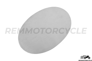 Placa lateral de aluminio ovalada