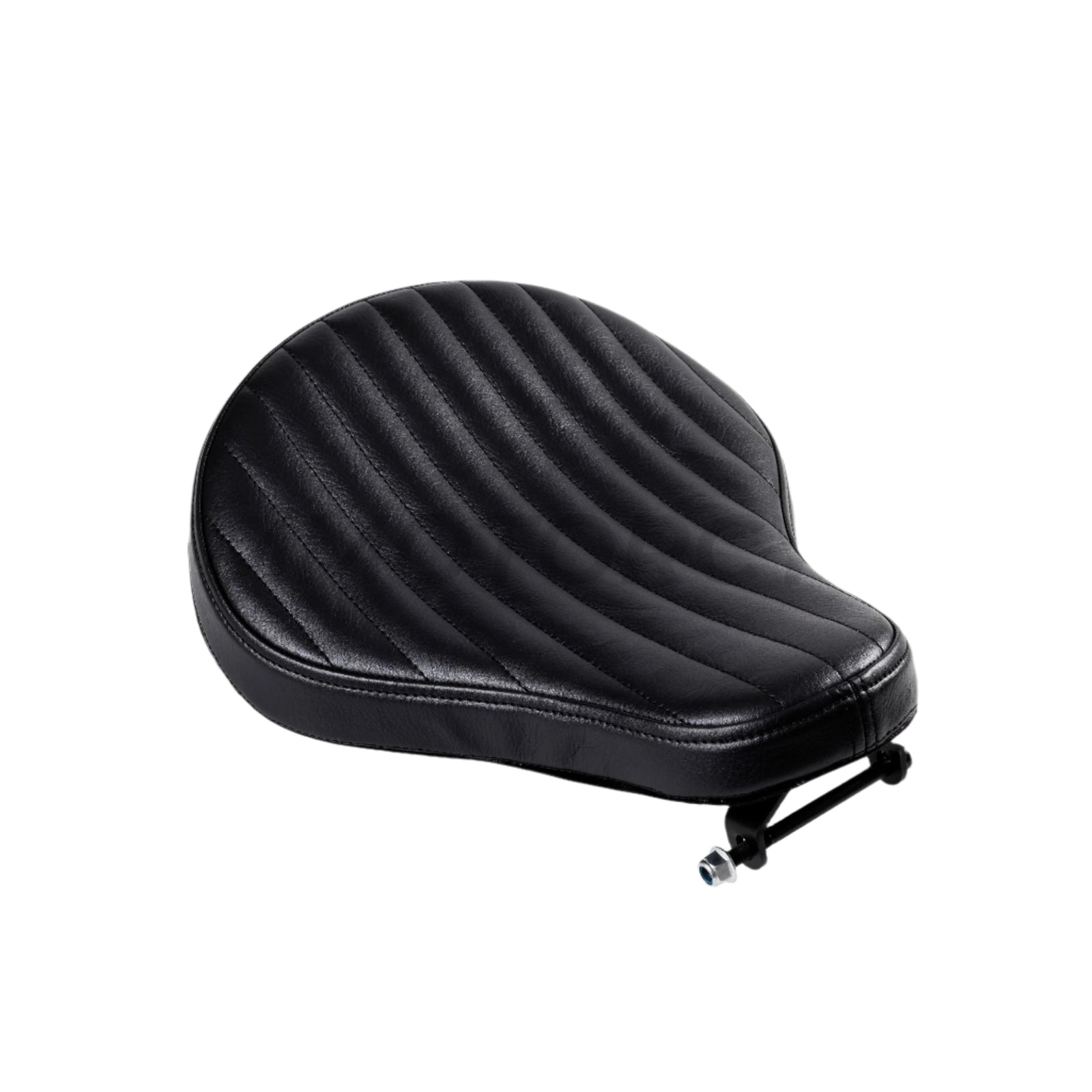 Solo seat Leather Black Bobber Chopper With Support 883N 1200c X48 72