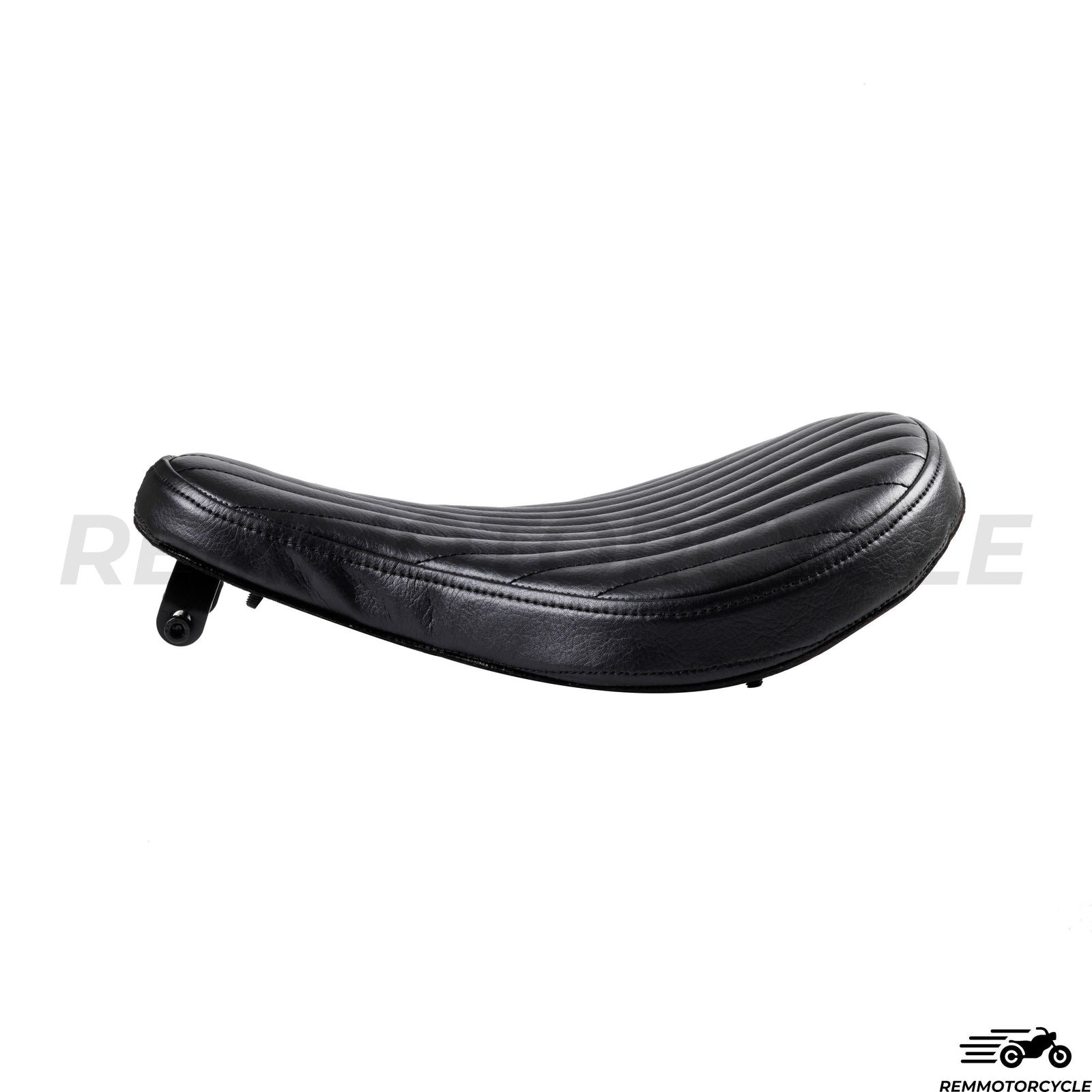 Solo seat Leather Black Bobber Chopper With Support 883N 1200c X48 72