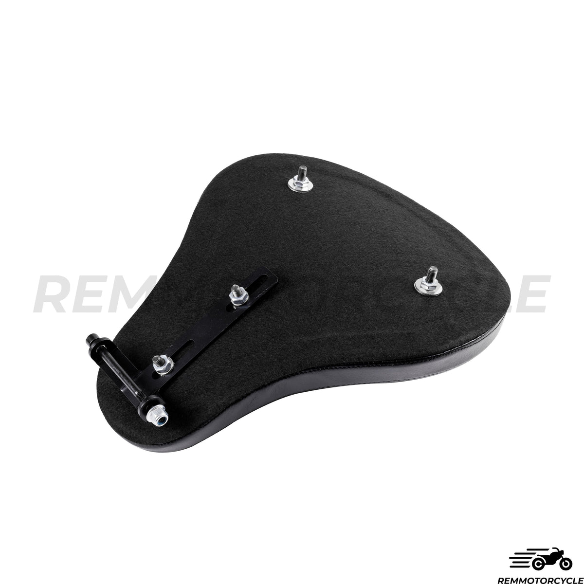 Solo seat Leather Black Bobber Chopper With Support 883N 1200c X48 72