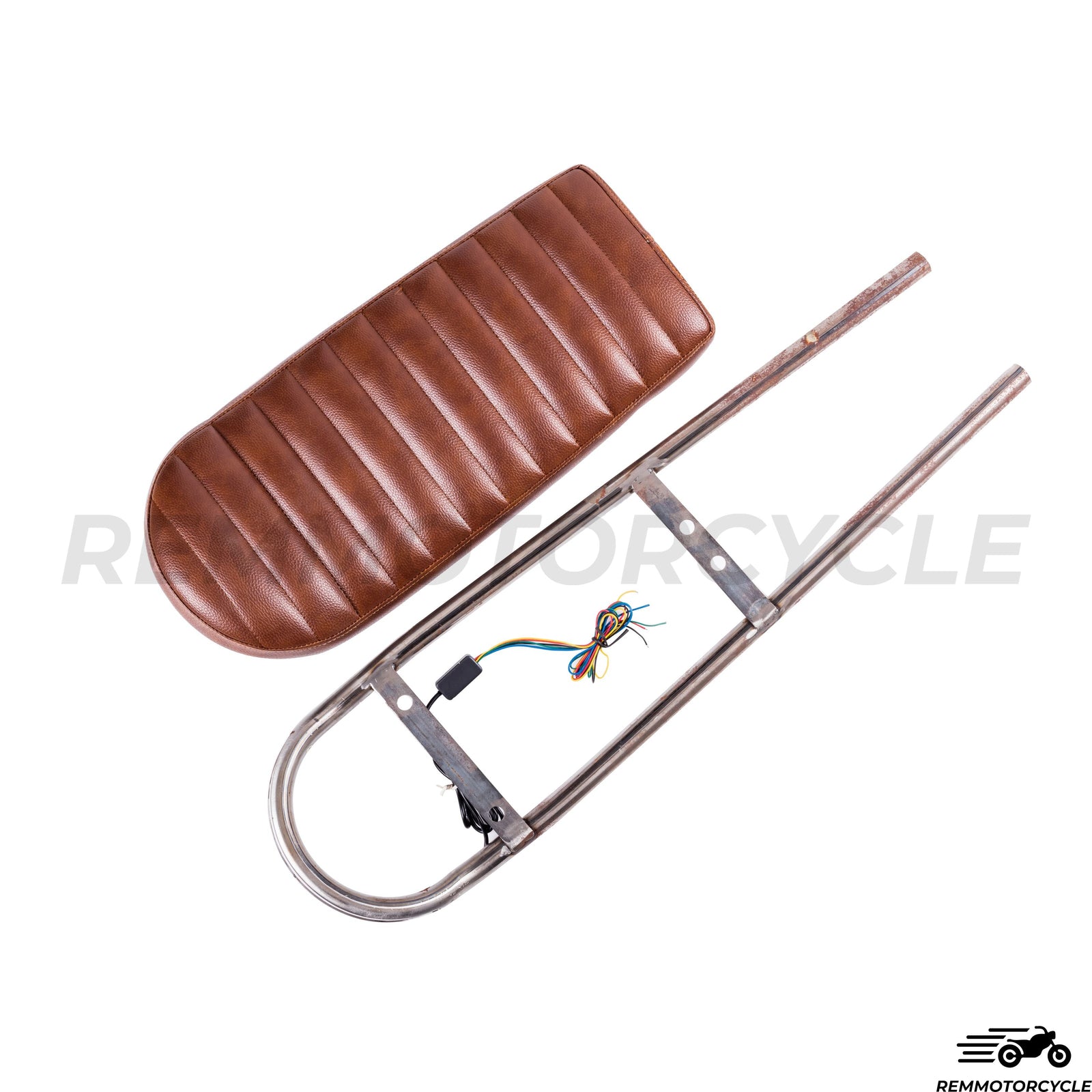 Brown Raised Seat Model "Type 1" 50 cm with Scrollable LED Buckle