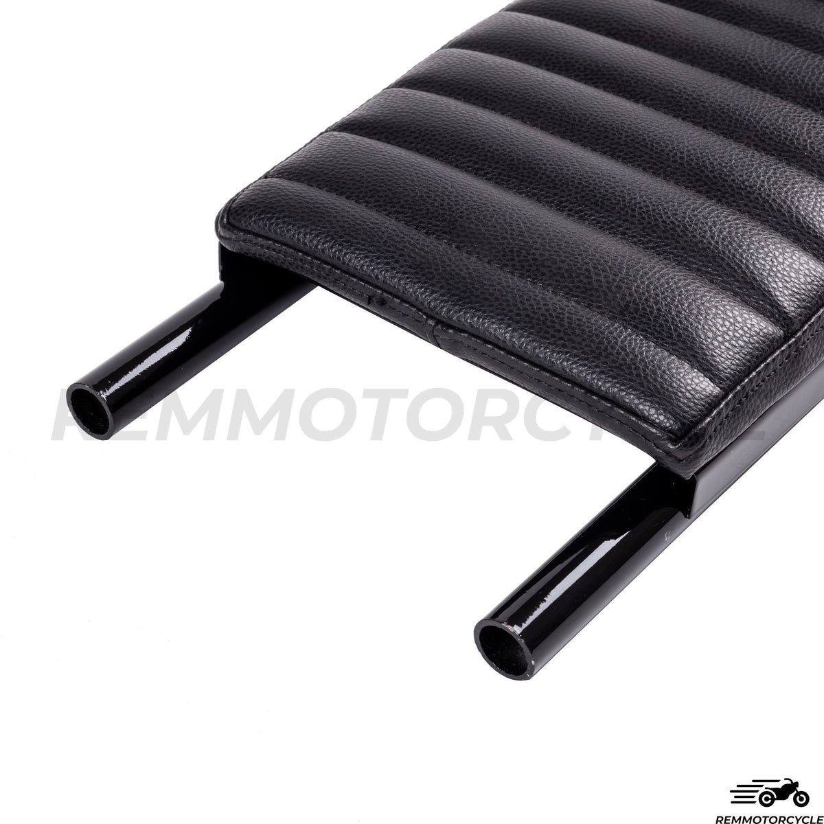 Black Metal Cafe Racer Seat with LED Loop