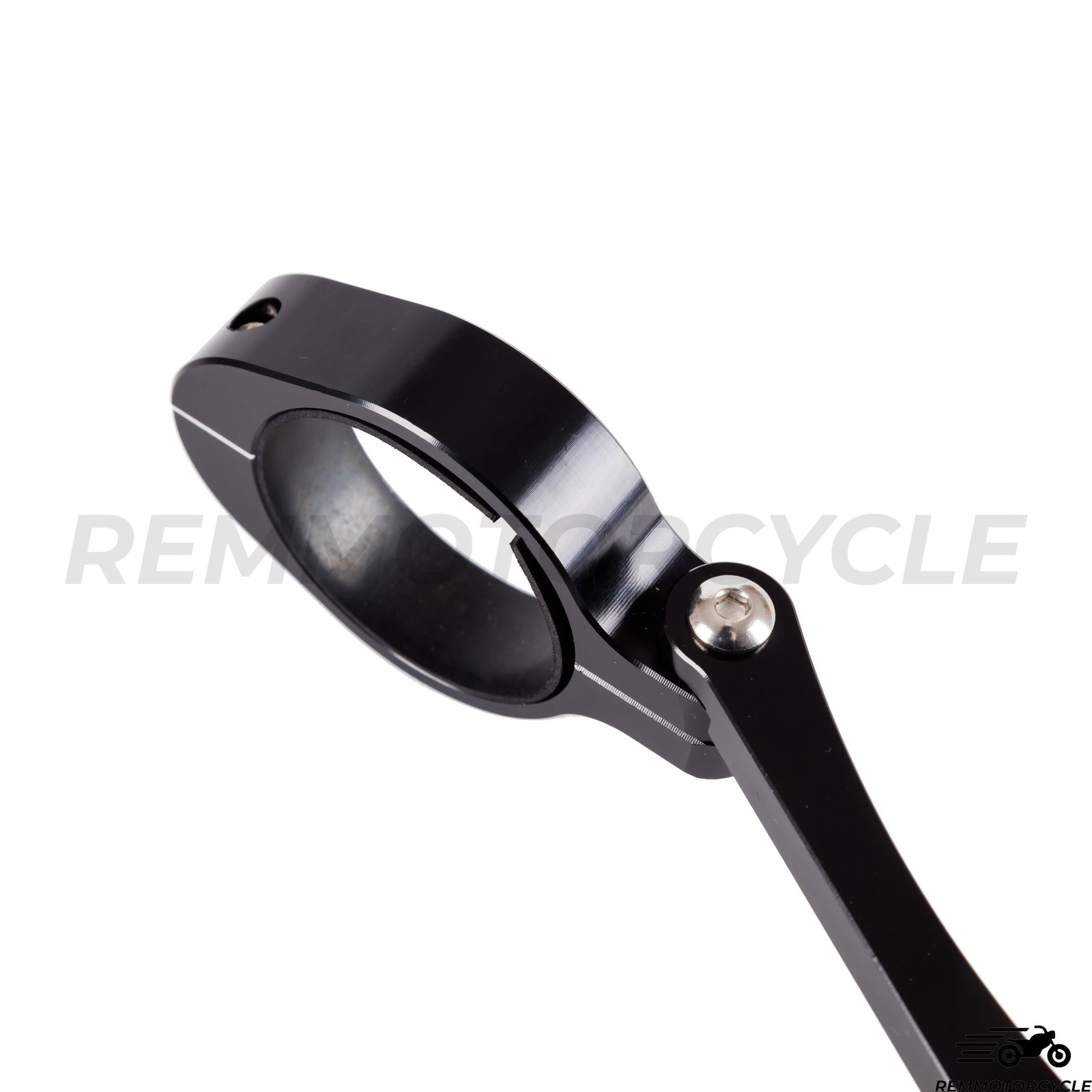 Front Headlight Mounts 33 to 58 mm Black Aluminum