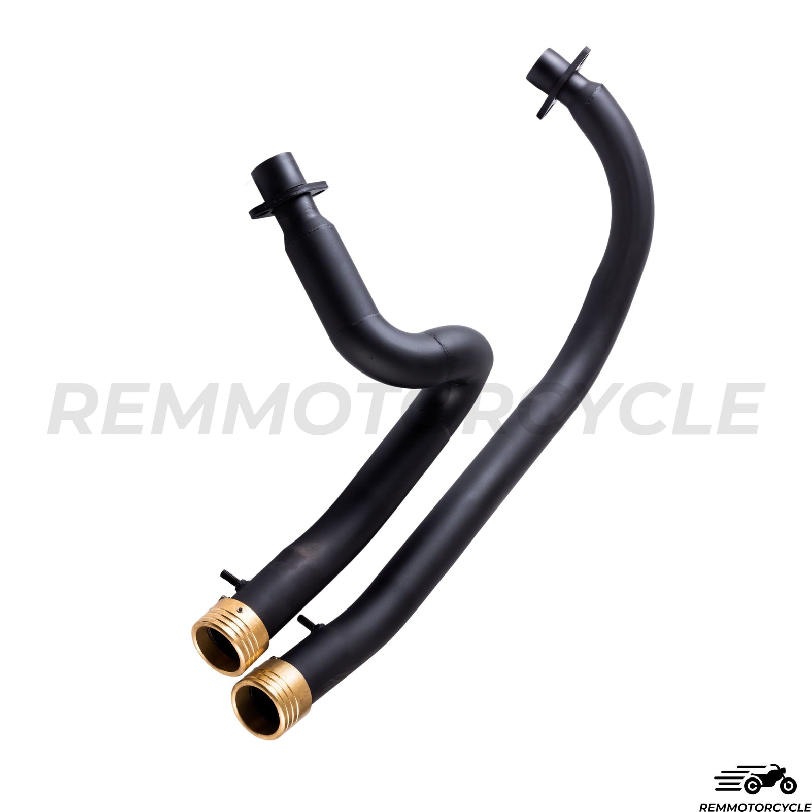 Shadow 600 Exhaust black & brass end cap