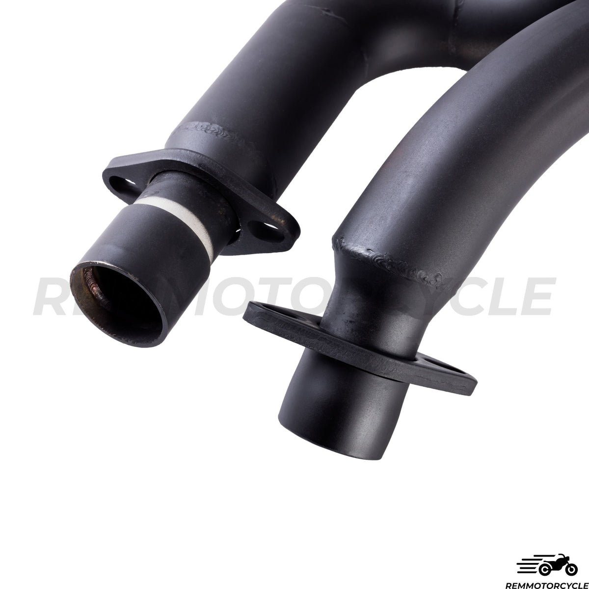 Shadow 600 Exhaust black & brass end cap