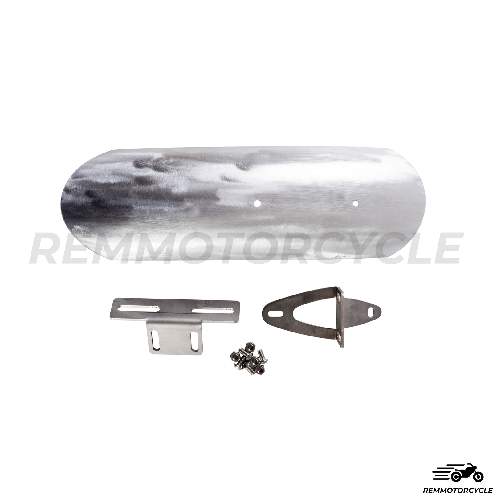 Front aluminum mudguard Scrambler Universal with bracket