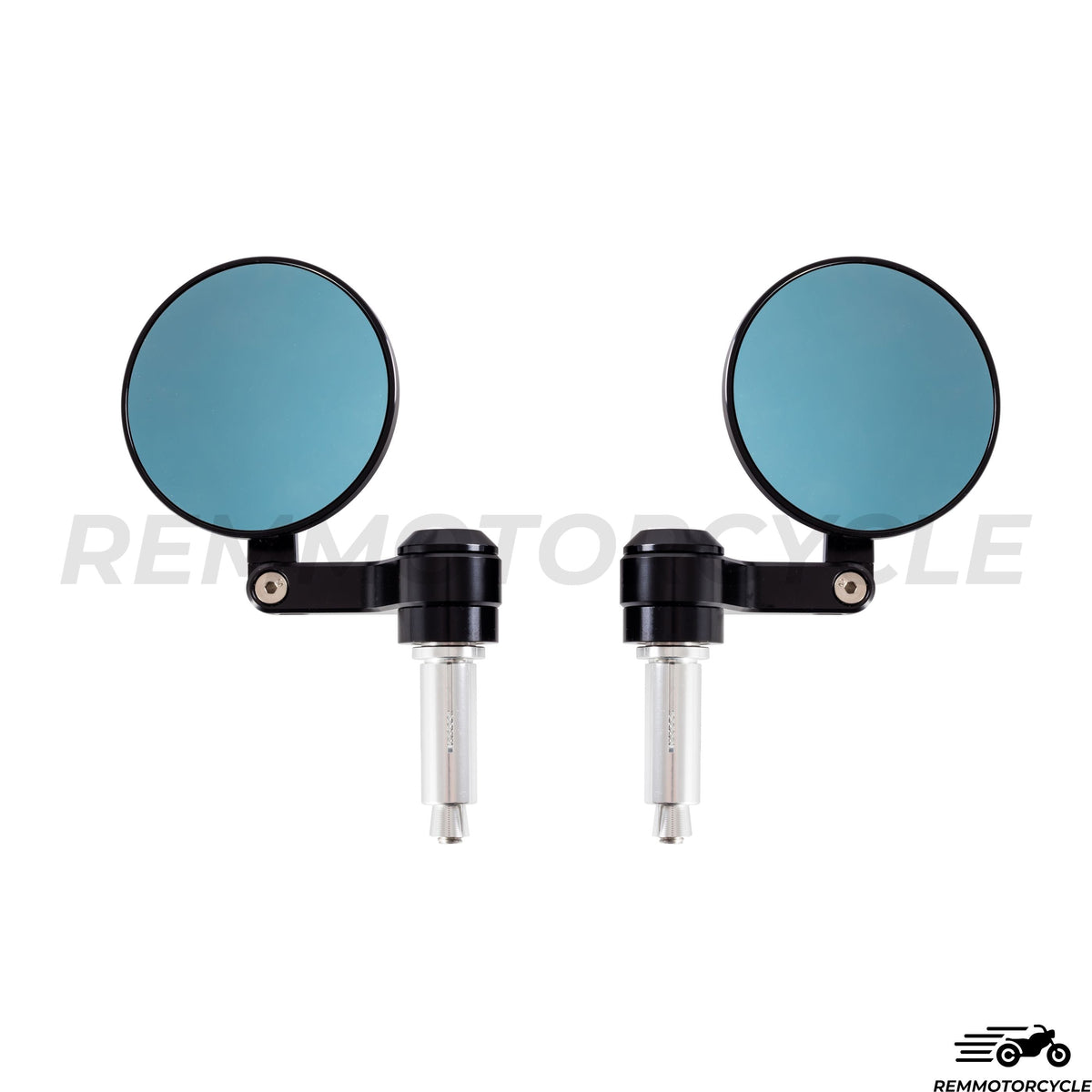 Pair of CNC Adjustable Handlebar End Mirrors