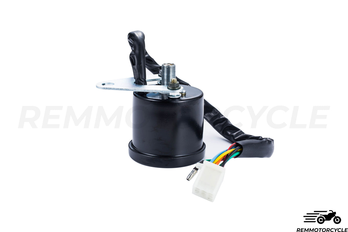 Universal Motorcycle Speedometer Km/h Black or Chrome 5 Indicators