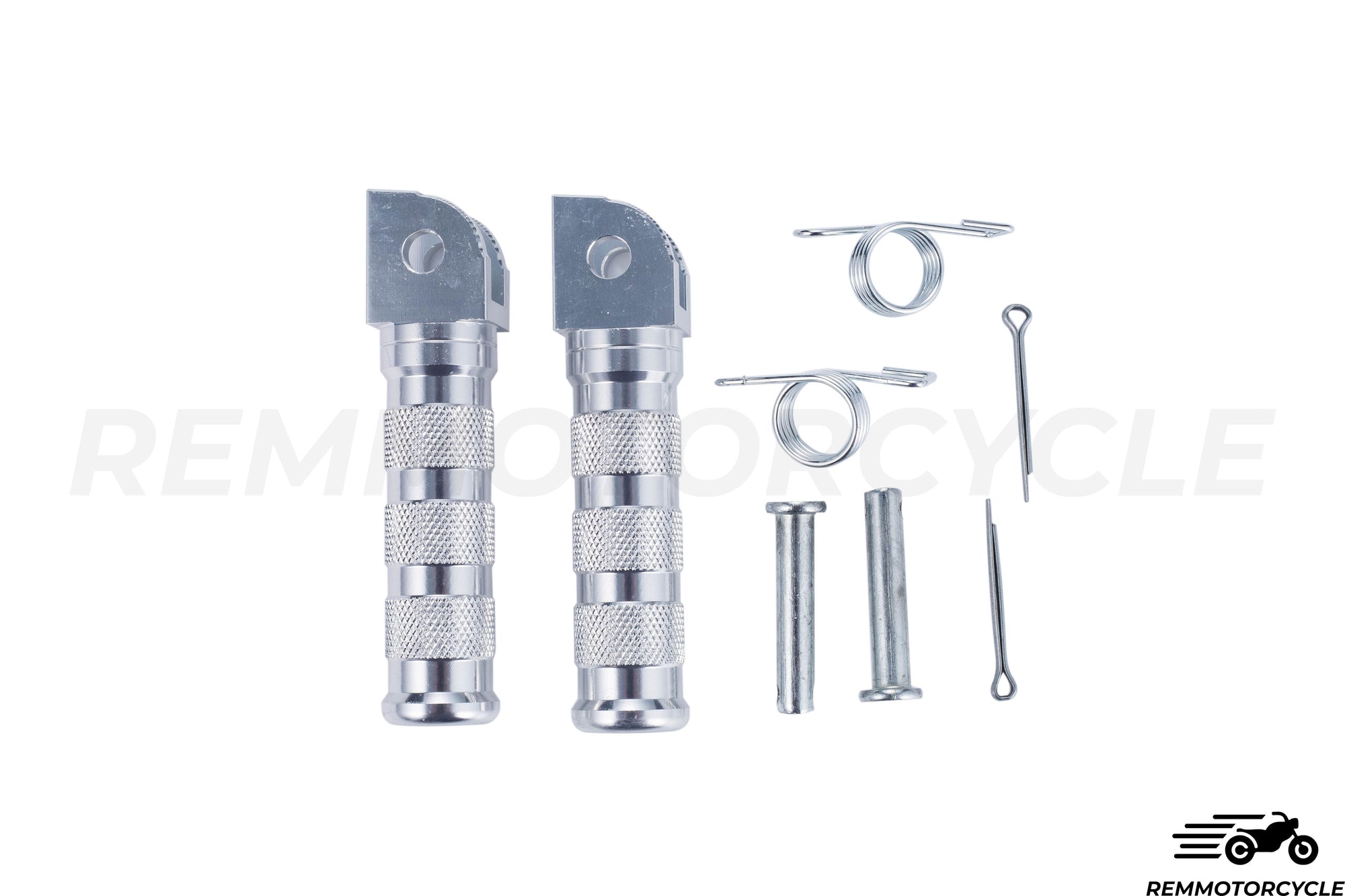 CNC aluminum footrests Chrome
