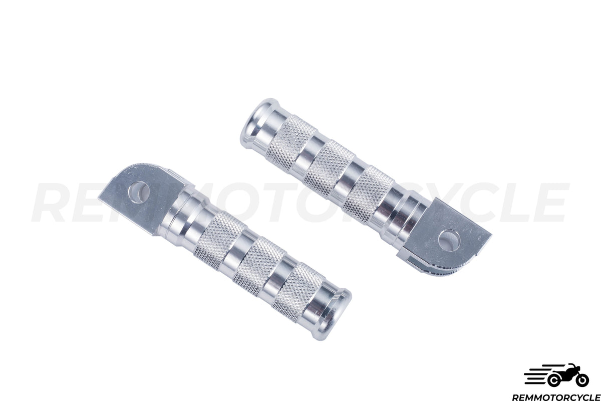 CNC aluminum footrests Chrome