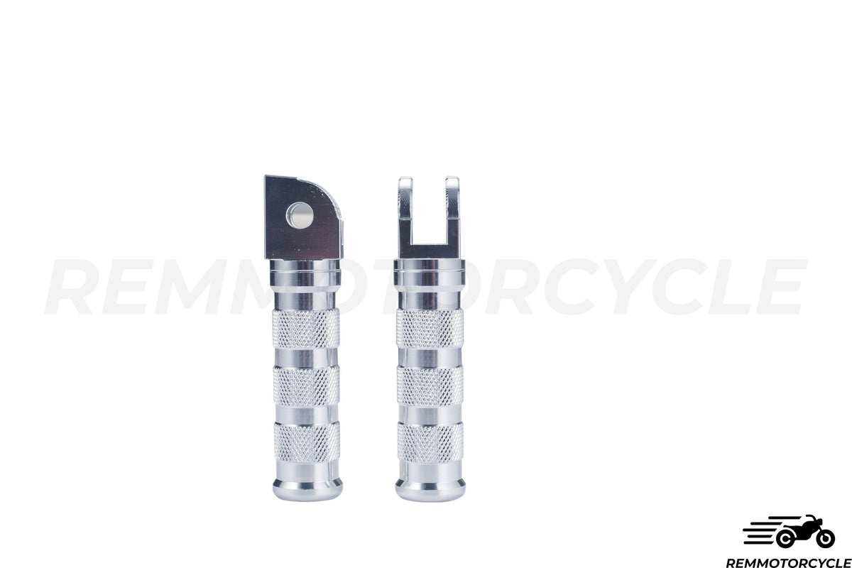 CNC aluminum footrests Chrome