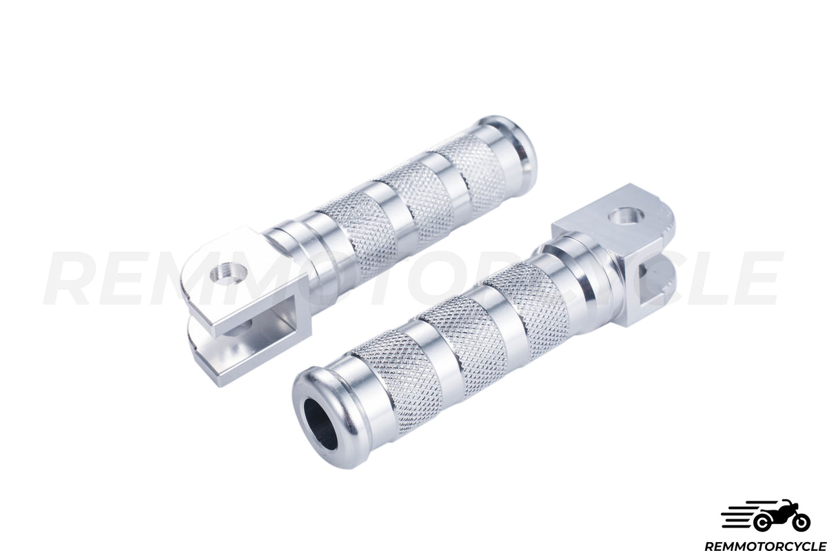 CNC aluminum footrests Chrome