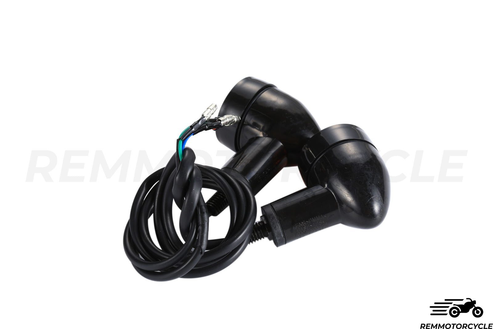 Pair of Approved Black Orange LED Turn Signal Lights