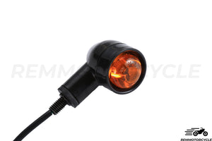 Pair of Approved Black Orange LED Turn Signal Lights