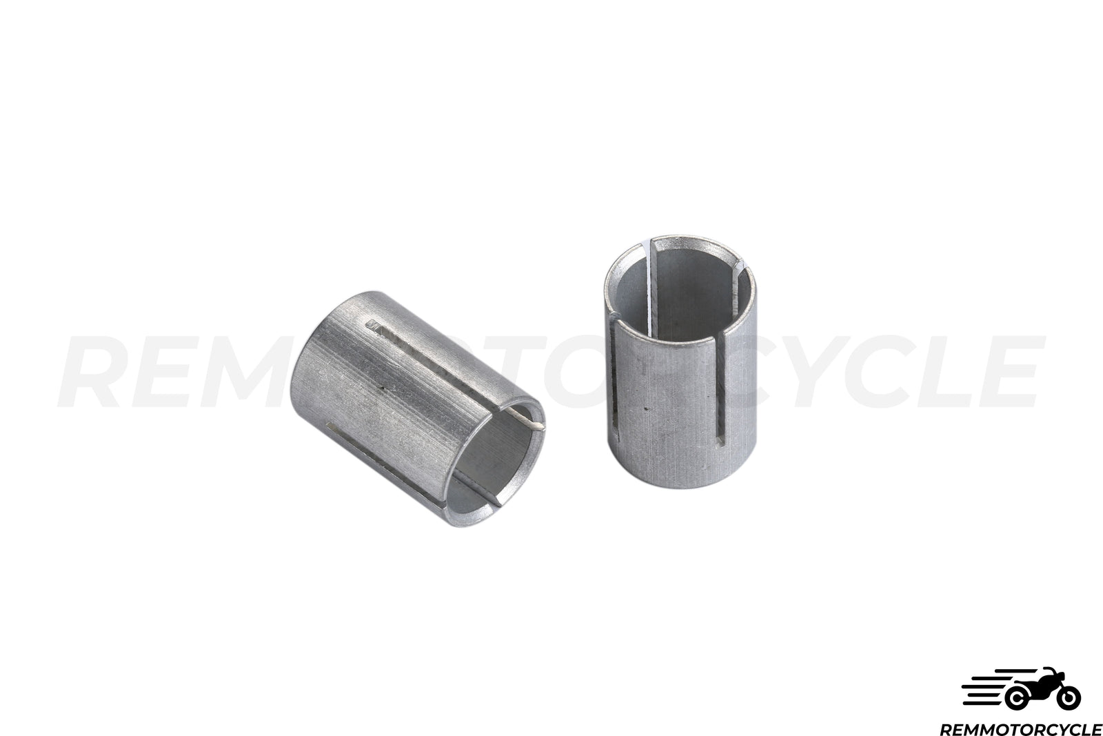 Handlebar End Aluminum CNC Round Black and Silver