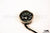 Speedometer km/h Black Circle Chrome 3.34 in (8.5 cm)