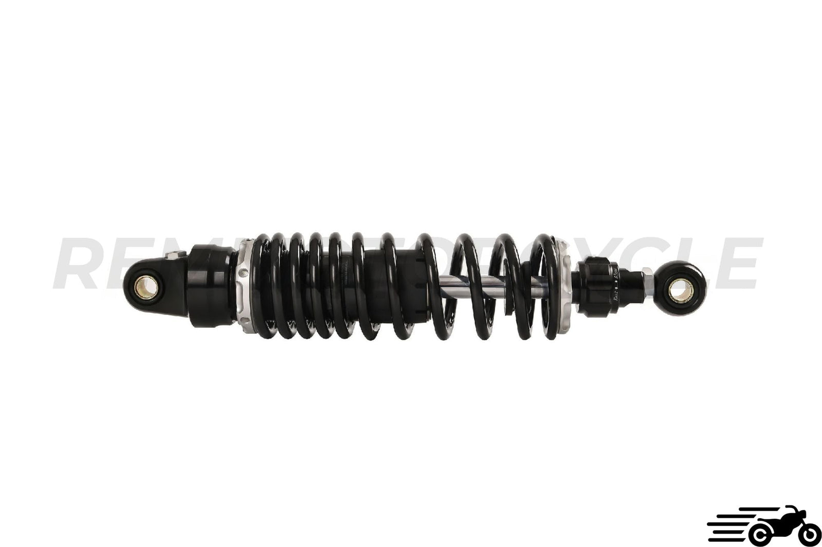 Motorcycle shock absorber, black & silver