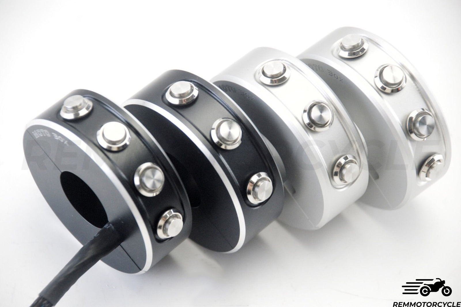 Commodo moto 4 boutons SNAP noir