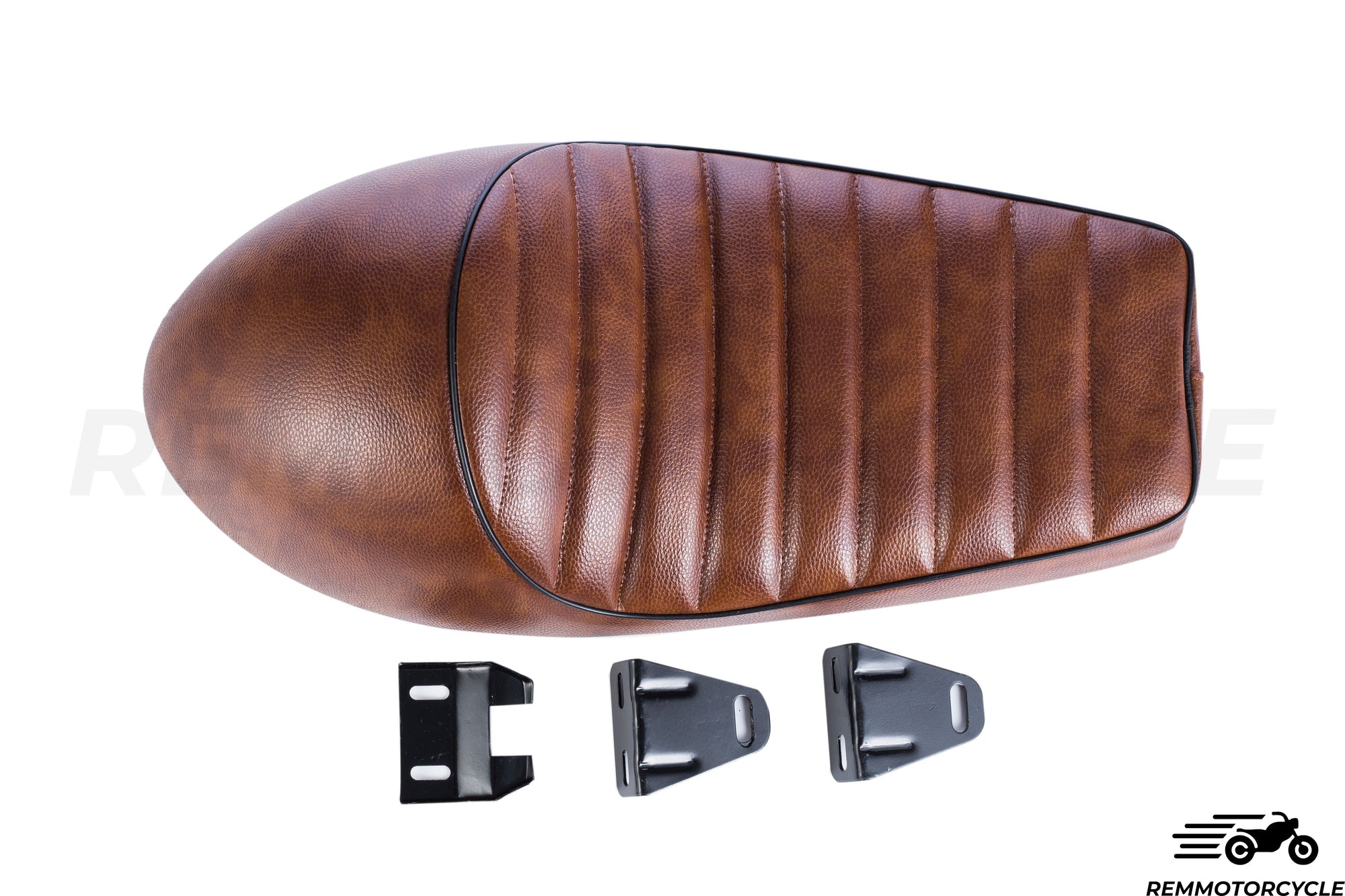 Seat brown cafe racer motorcycle