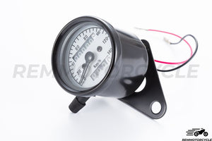 Speedometer Vintage Motorcycle km/h Universal Black with Black or White background