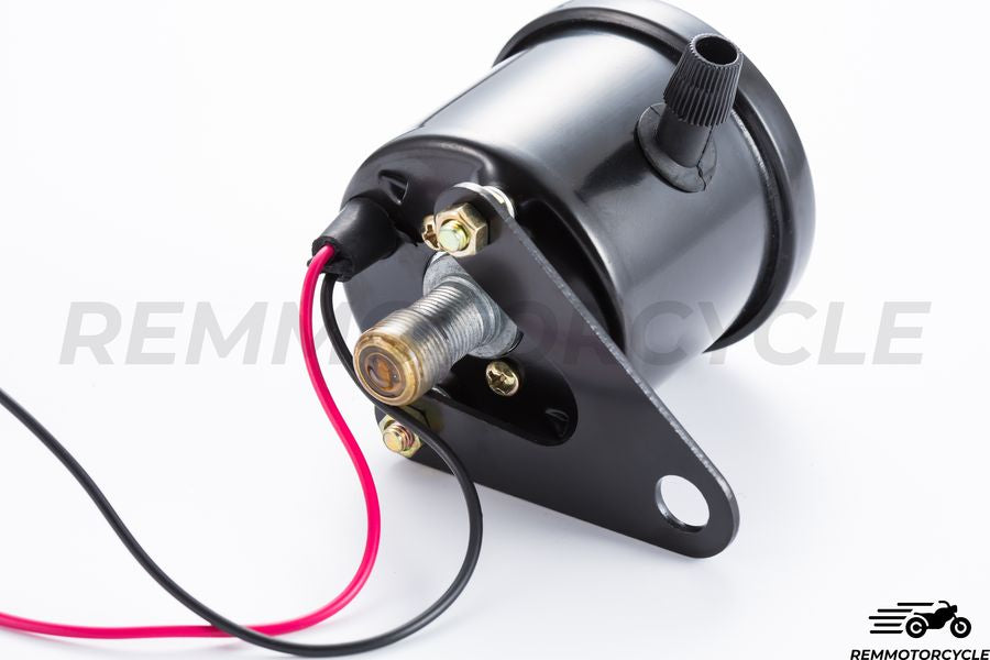 Speedometer Vintage Motorcycle km/h Universal Black with Black or White background