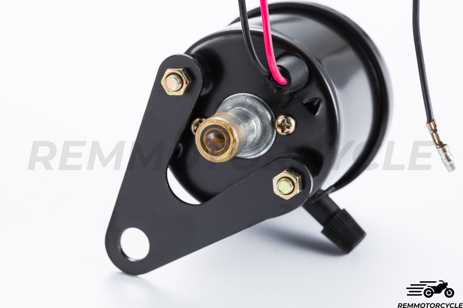 Speedometer Vintage Motorcycle km/h Universal Black with Black or White background