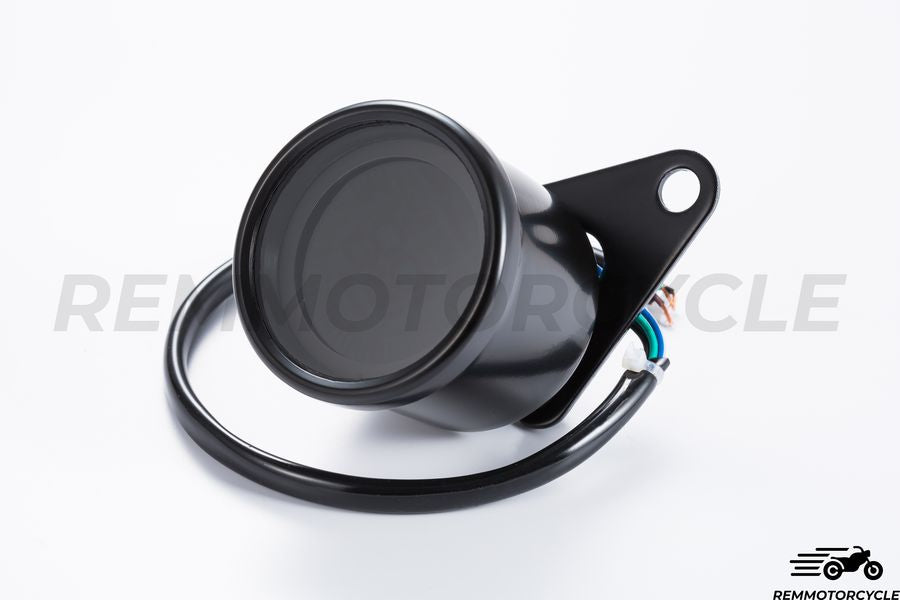 Digital Motorcycle Speedometer Km/h Classic Chrome or Black