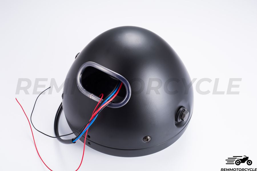 Headlight 19 cm Black / Blue Halo