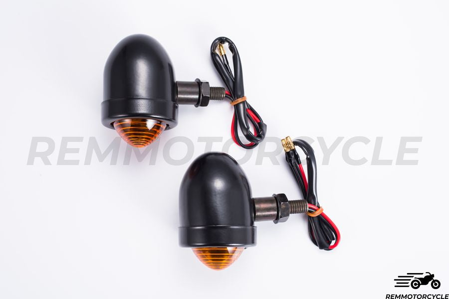 Pair of Indicators Bullet Aluminum Black or Chrome