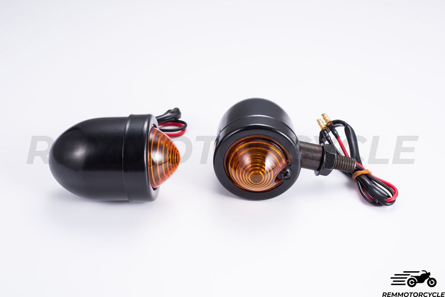 Pair of Indicators Bullet Aluminum Black or Chrome