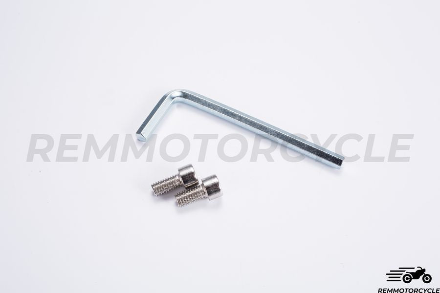 Pair of mirrors handlebar Black Round Bout 0.86 in (22 mm) version Superior CNC