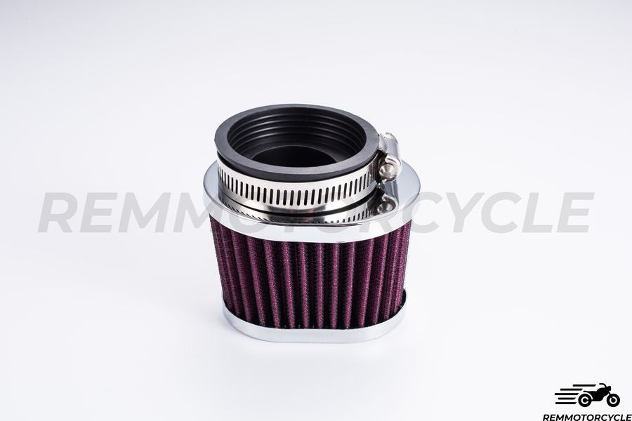 Motorcycle Air Filter Oval Red