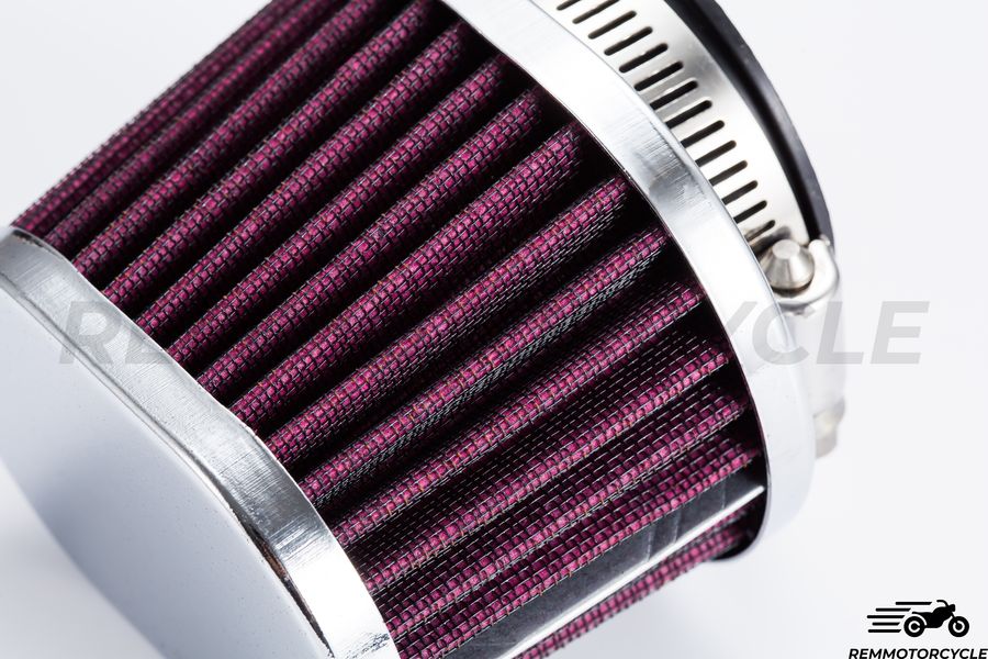 Motorcycle Air Filter Oval Red