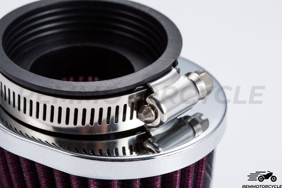 Motorcycle Air Filter Oval Red