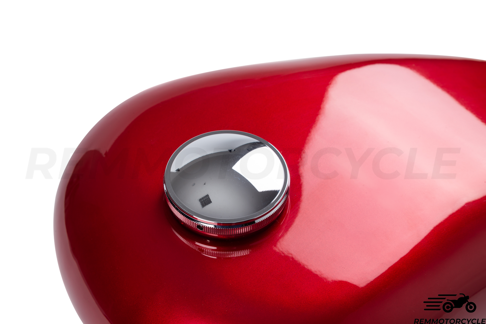 Honda Shadow gas tank red