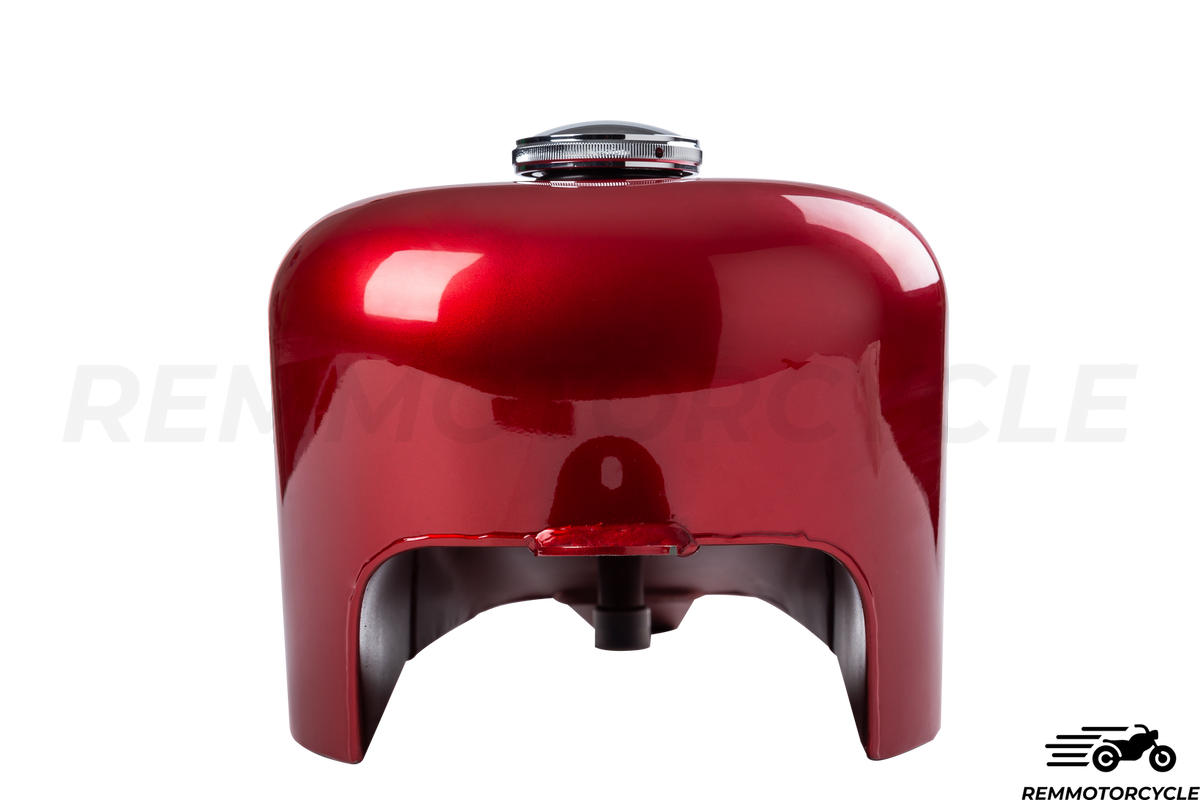 Honda Shadow gas tank red